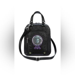MADAME LEOTA DISNEY HAUNTED MANSION HANDBAG PURSE BAG CROSSBODY BLACK EMBOSSED